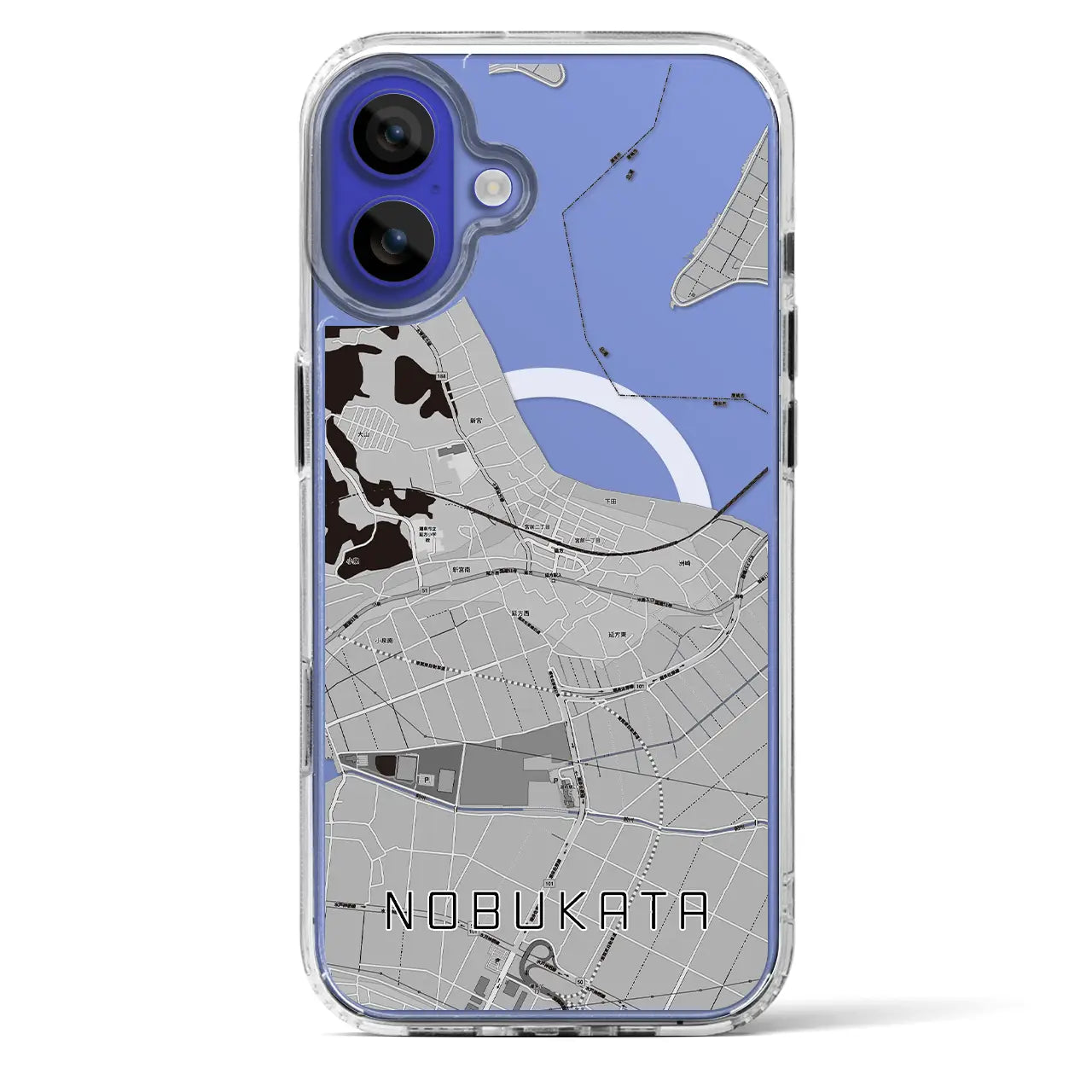 【延方（茨城県）】地図柄iPhoneケース（MagSafeタイプ）