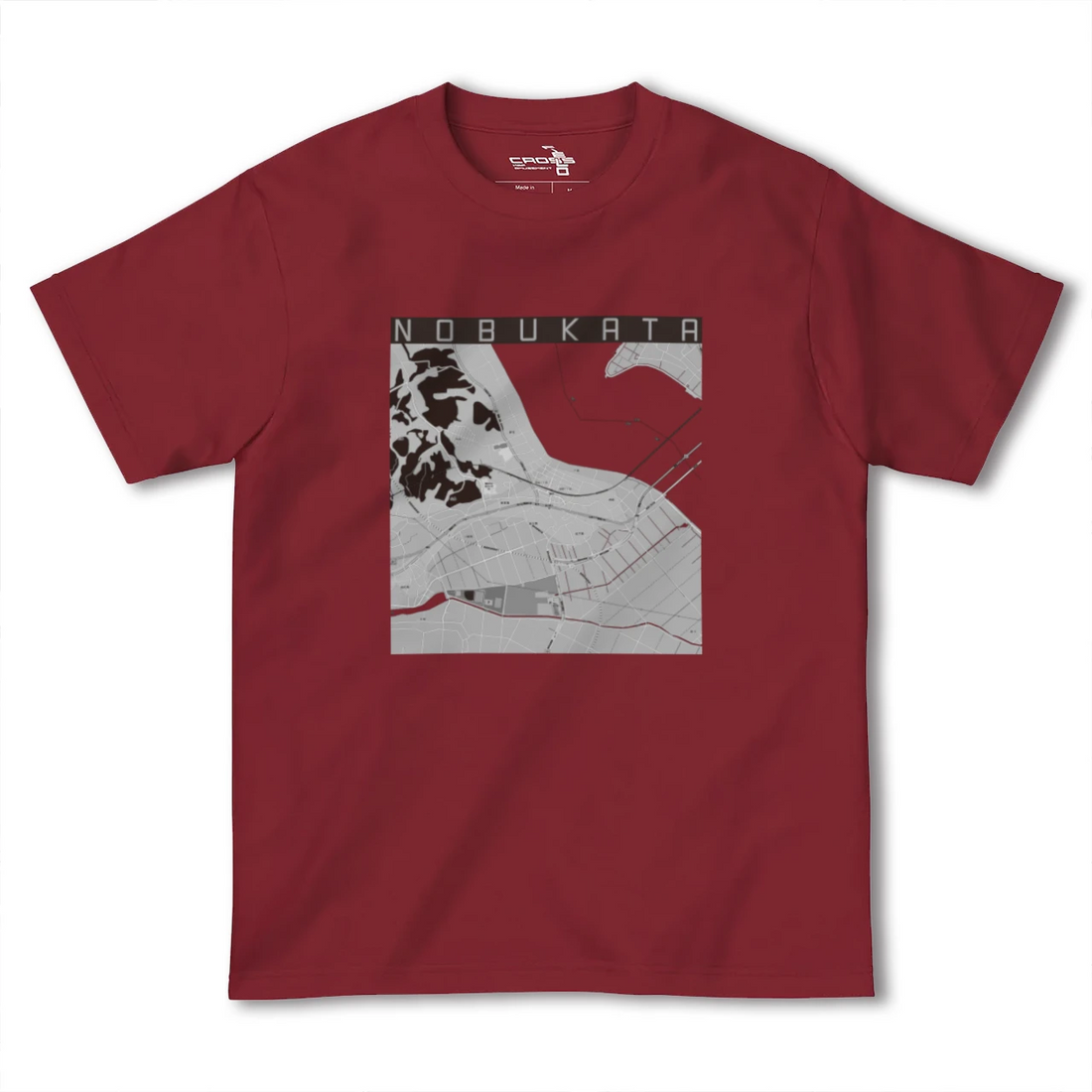 【延方(茨城県)】地図柄ヘビーウェイトTシャツ