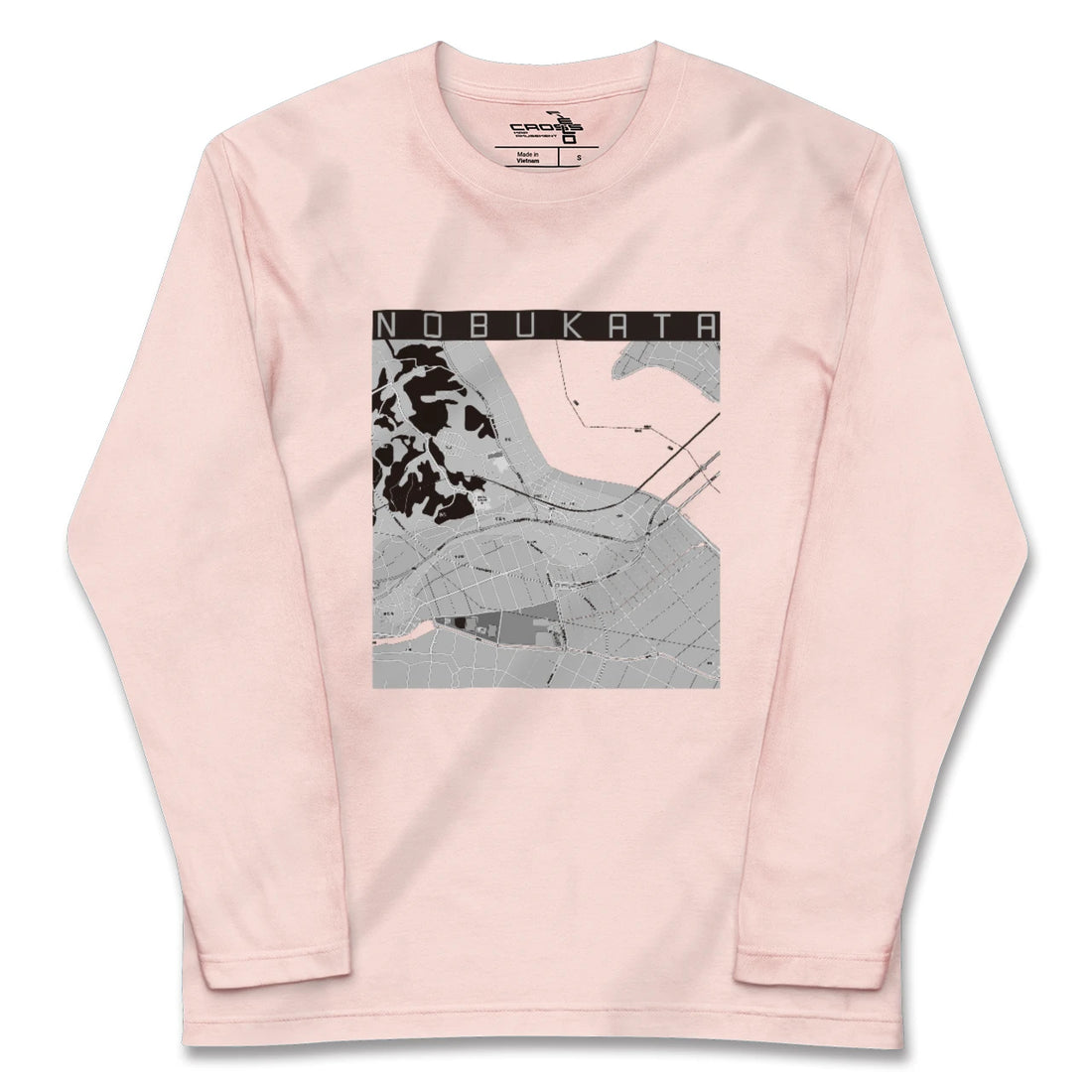 【延方(茨城県)】地図柄ロングスリーブTシャツ