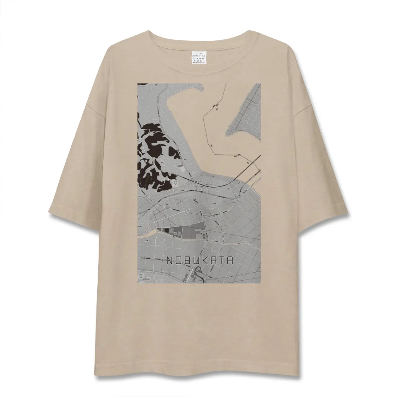 【延方（茨城県）】地図柄ビッグシルエットTシャツ