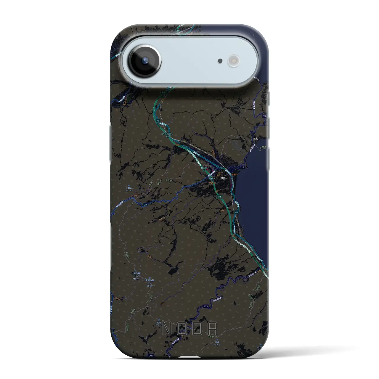 【野田（岩手県）】地図柄iPhoneケース（バックカバータイプ）