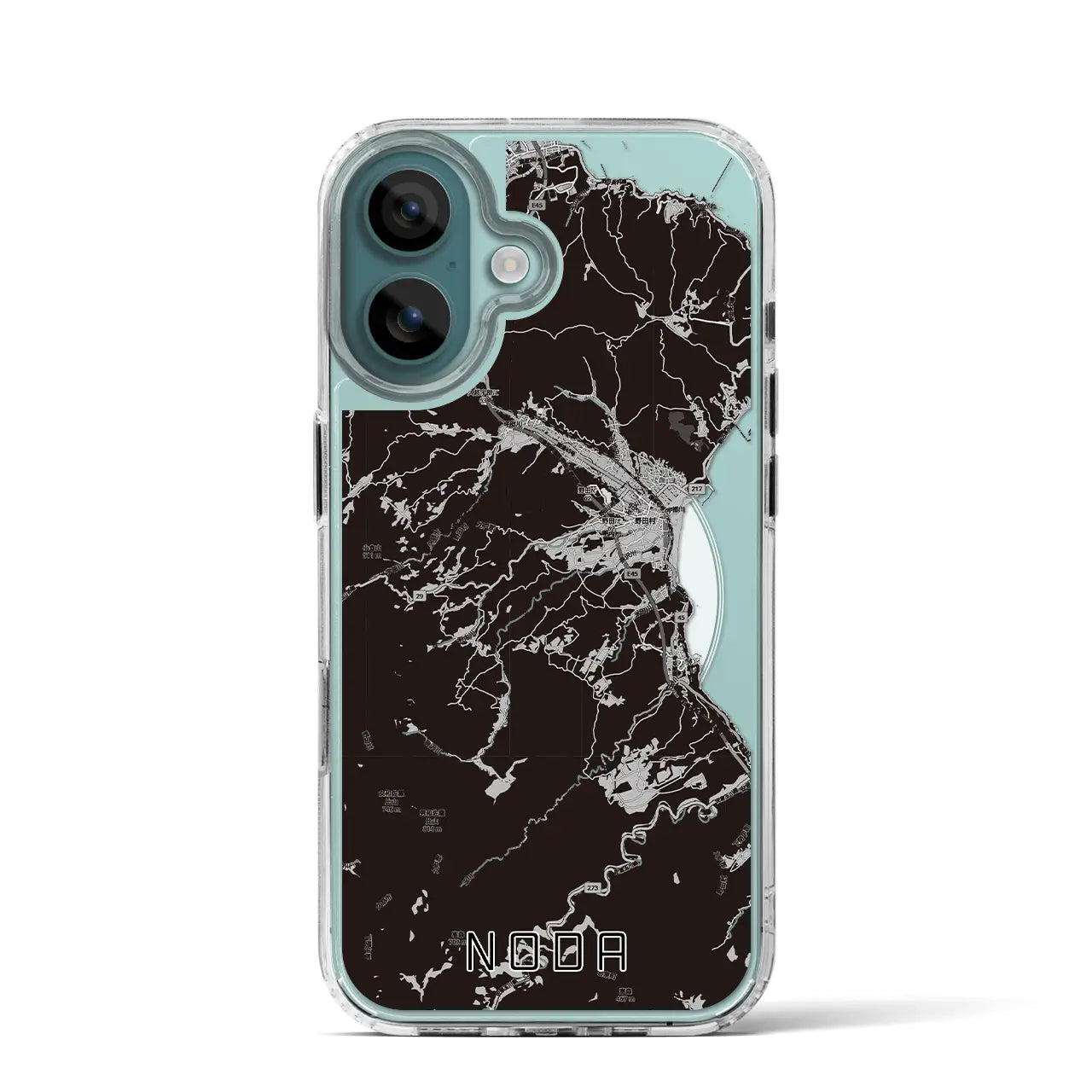 【野田（岩手県）】地図柄iPhoneケース（MagSafeタイプ）