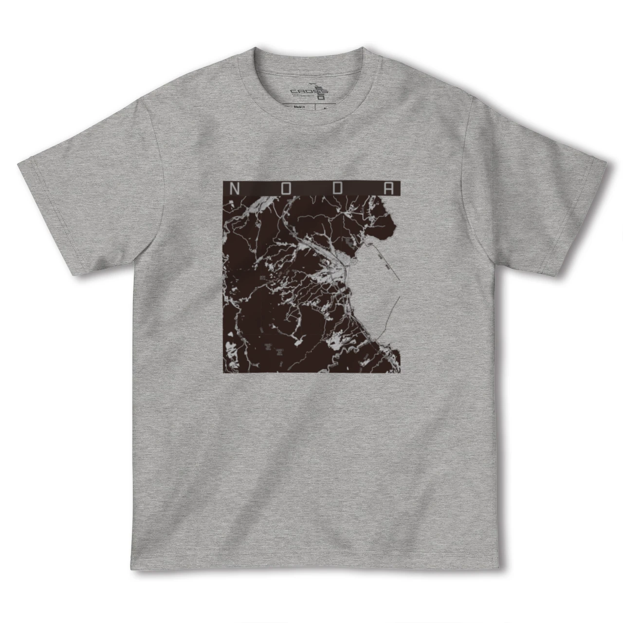 【野田（岩手県）】地図柄ヘビーウェイトTシャツ
