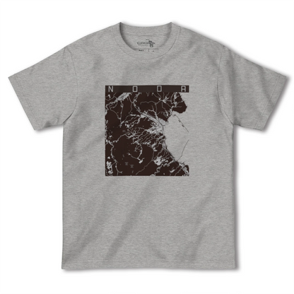 【野田（岩手県）】地図柄ヘビーウェイトTシャツ