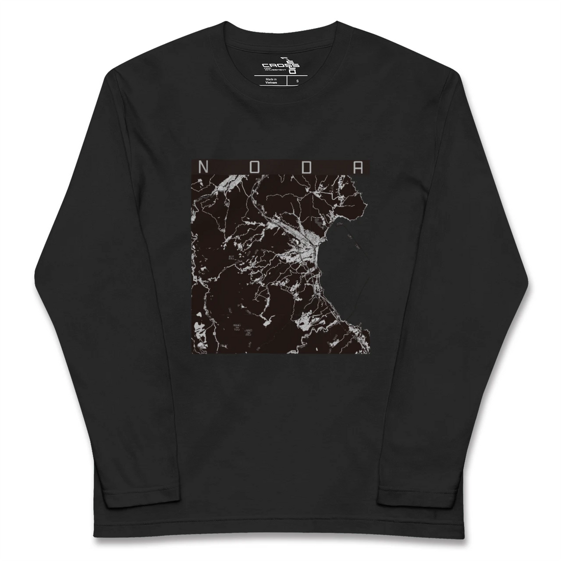 【野田(岩手県)】地図柄ロングスリーブTシャツ