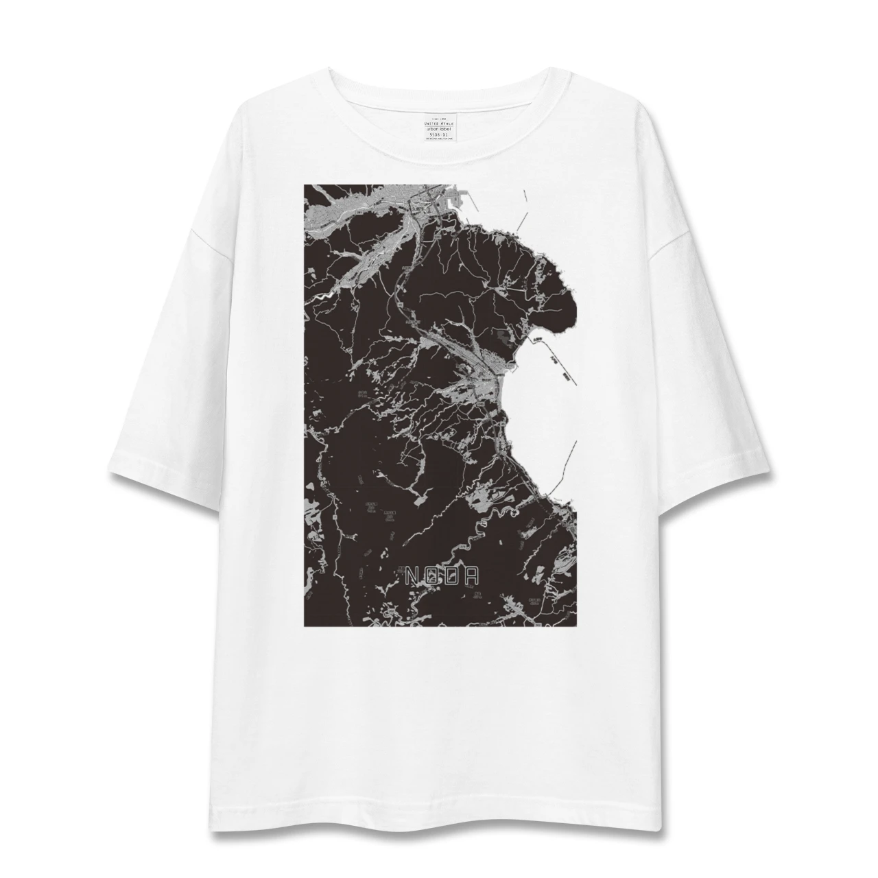【野田（岩手県）】地図柄ビッグシルエットTシャツ