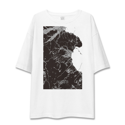 【野田（岩手県）】地図柄ビッグシルエットTシャツ