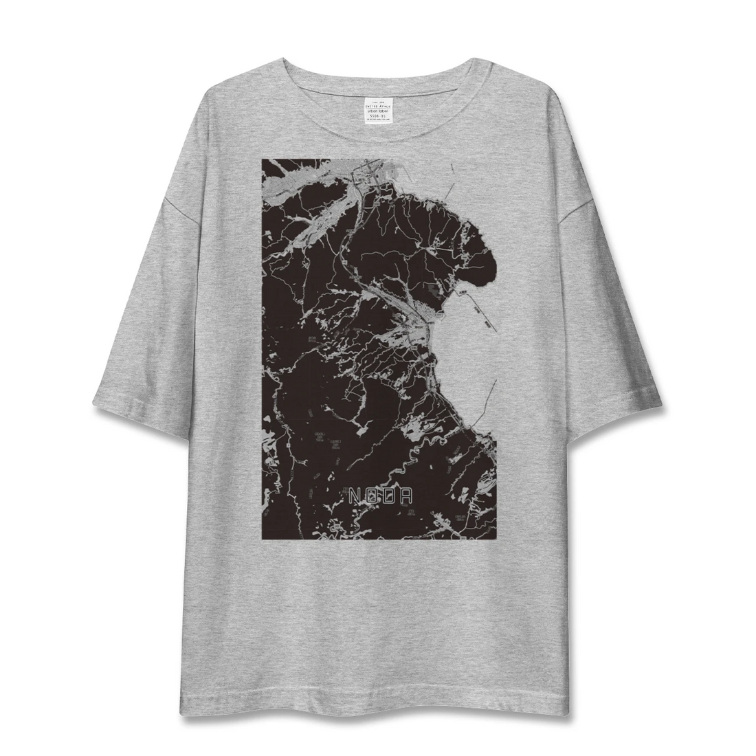 【野田（岩手県）】地図柄ビッグシルエットTシャツ