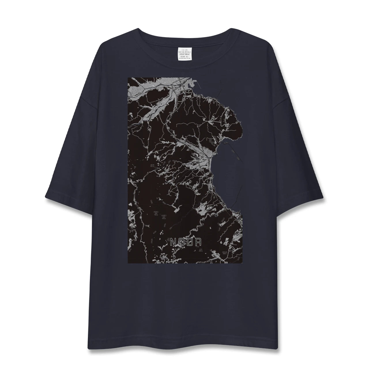 【野田（岩手県）】地図柄ビッグシルエットTシャツ