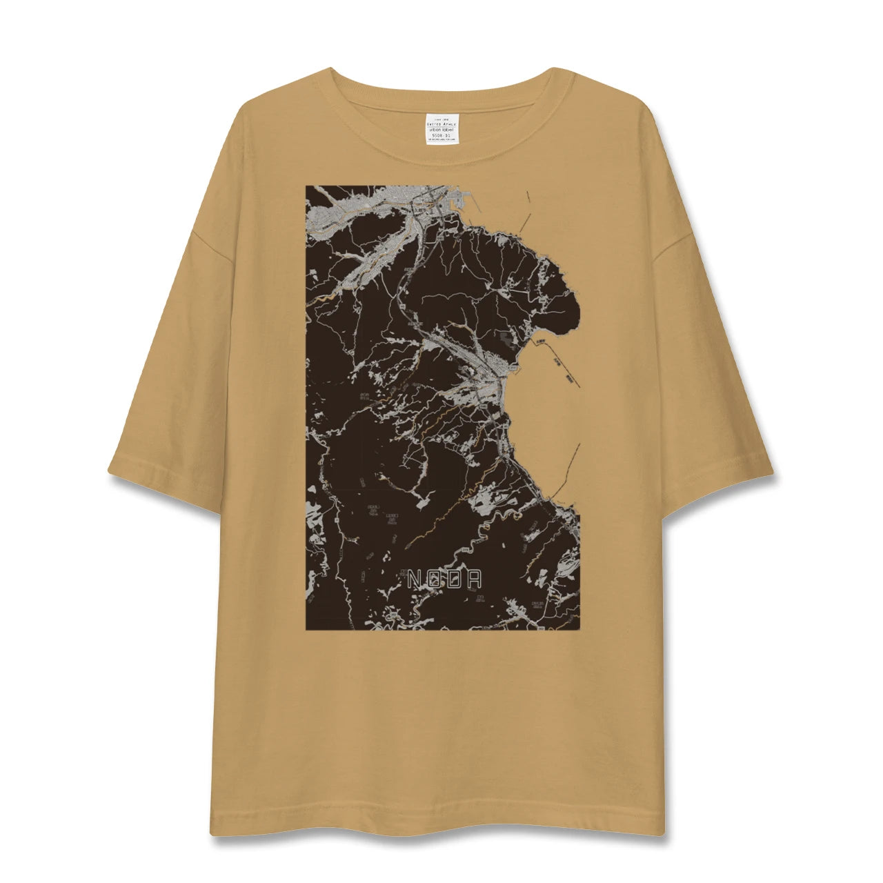 【野田（岩手県）】地図柄ビッグシルエットTシャツ