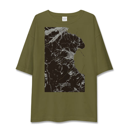 【野田（岩手県）】地図柄ビッグシルエットTシャツ
