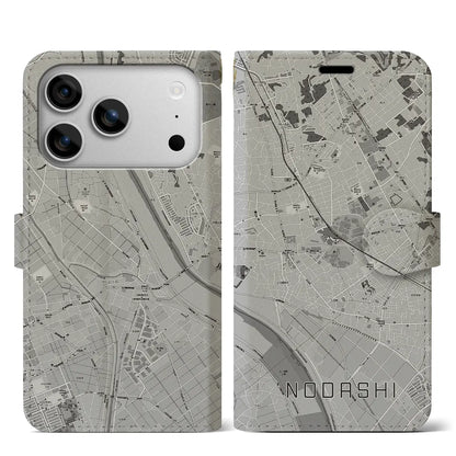 【野田市（千葉県）】地図柄iPhoneケース（手帳タイプ）