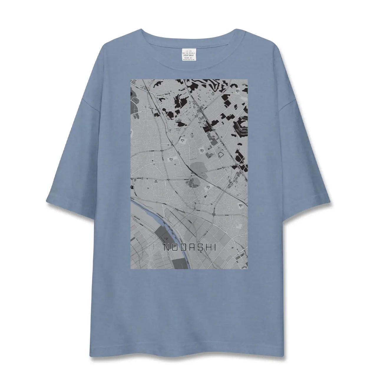 【野田市（千葉県）】地図柄ビッグシルエットTシャツ