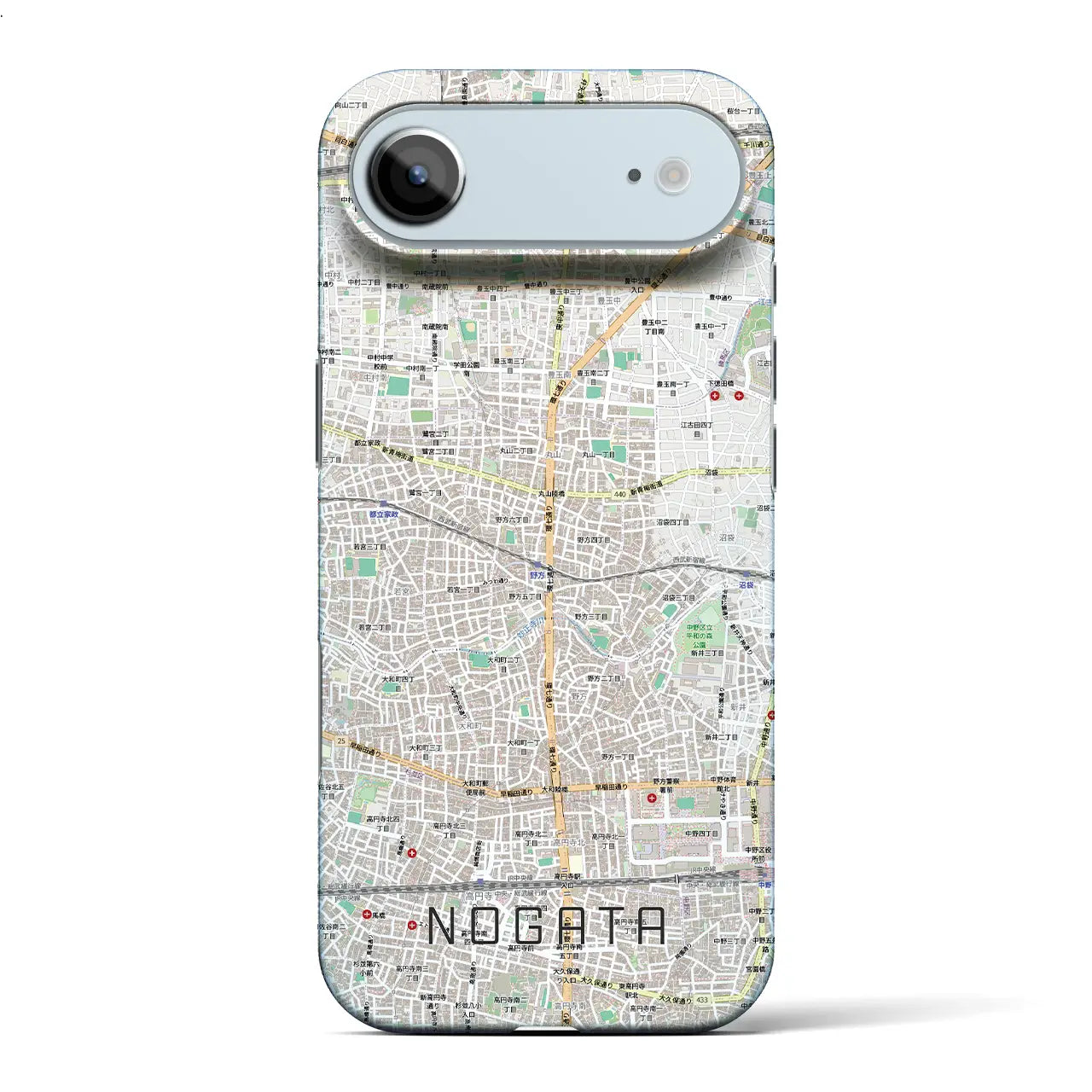 【野方（東京都）】地図柄iPhoneケース（バックカバータイプ）