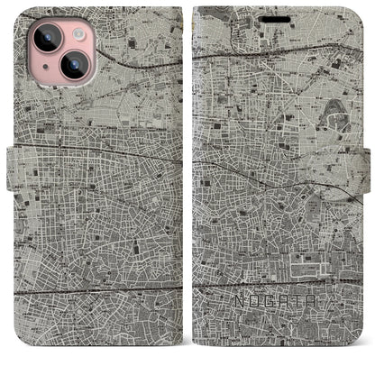 【野方（東京都）】地図柄iPhoneケース（手帳タイプ）