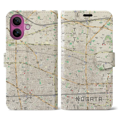 【野方（東京都）】地図柄iPhoneケース（手帳タイプ）