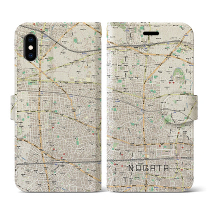 【野方（東京都）】地図柄iPhoneケース（手帳タイプ）