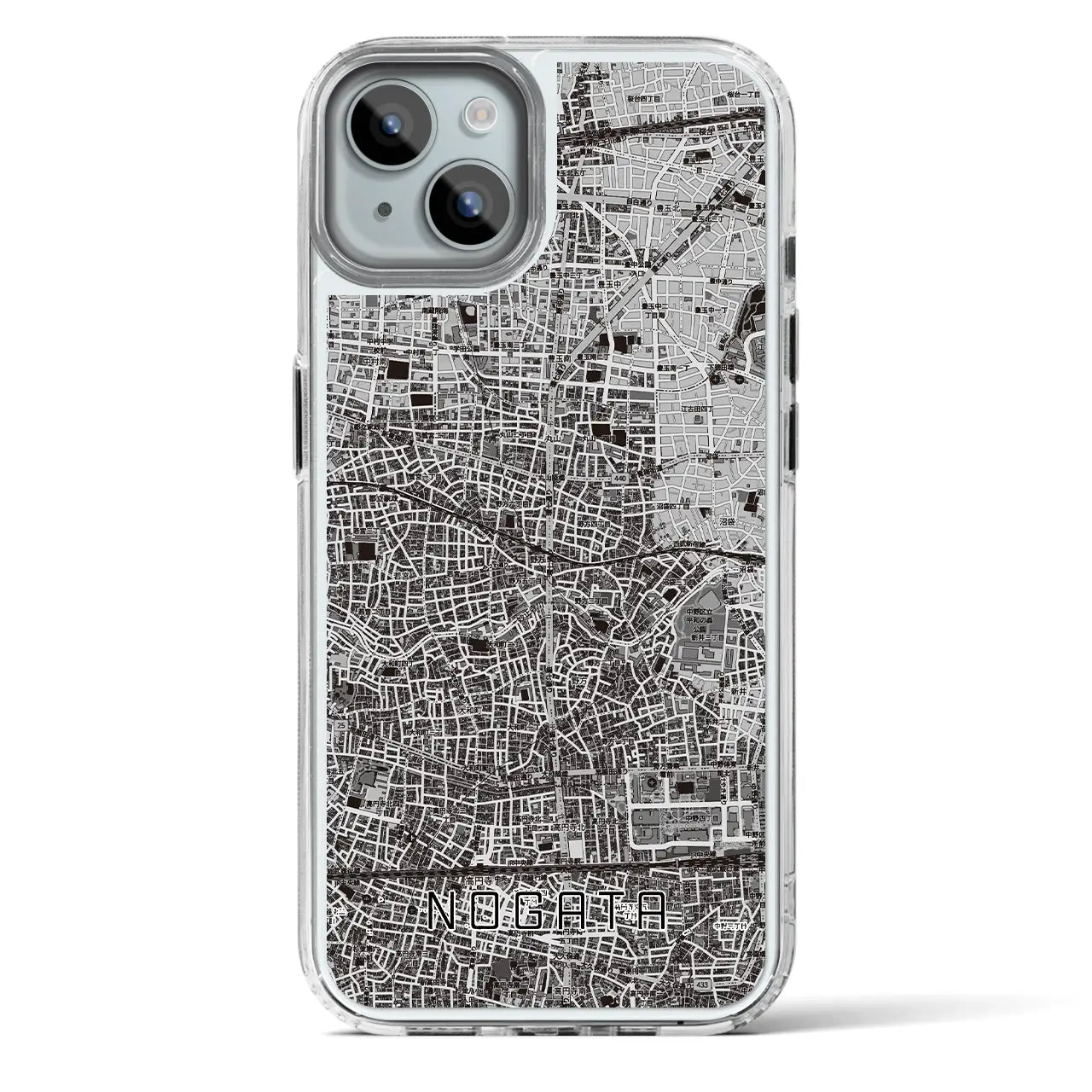 【野方（東京都）】地図柄iPhoneケース（MagSafeタイプ）