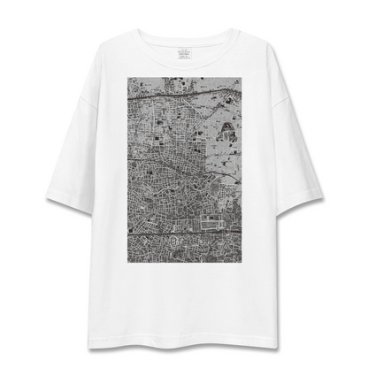 【野方（東京都）】地図柄ビッグシルエットTシャツ