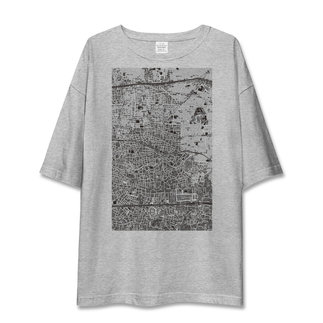 【野方（東京都）】地図柄ビッグシルエットTシャツ