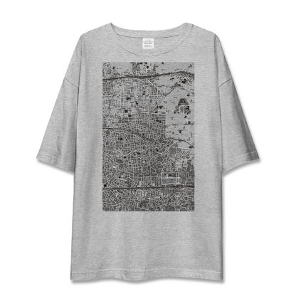 【野方（東京都）】地図柄ビッグシルエットTシャツ