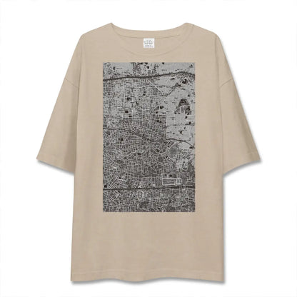 【野方（東京都）】地図柄ビッグシルエットTシャツ