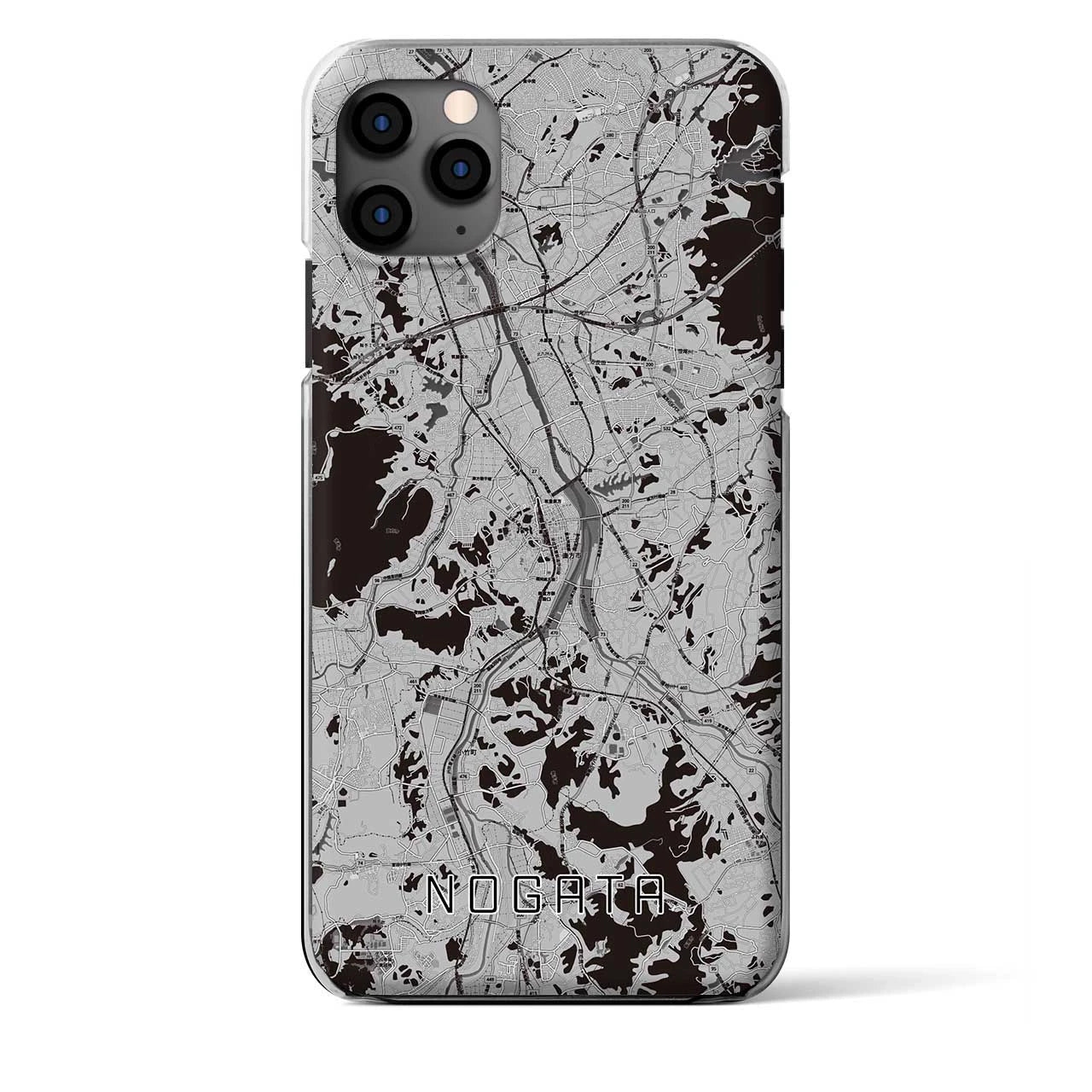 【直方（福岡県）】地図柄iPhoneケース（クリアタイプ）