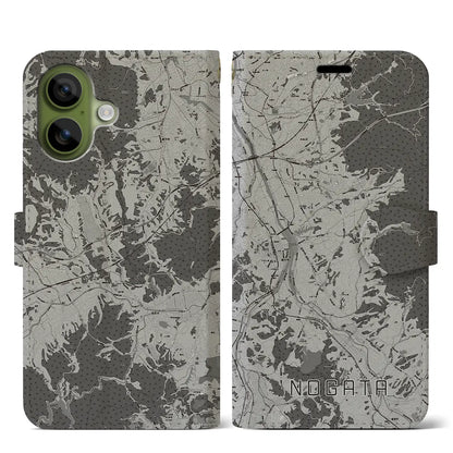 【直方（福岡県）】地図柄iPhoneケース（手帳タイプ）