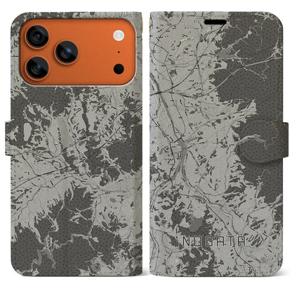 【直方（福岡県）】地図柄iPhoneケース（手帳タイプ）