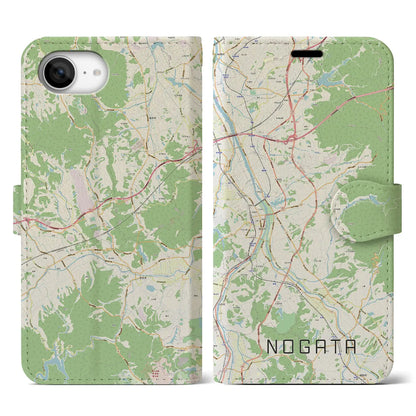 【直方（福岡県）】地図柄iPhoneケース（手帳タイプ）