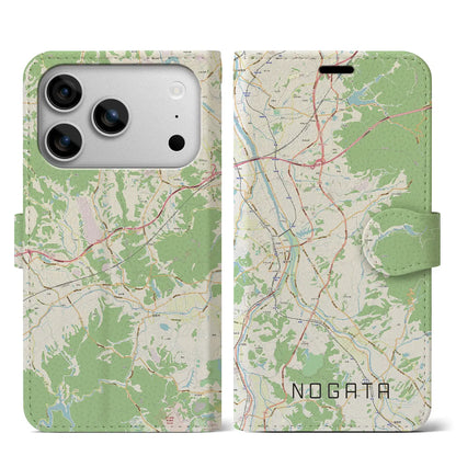 【直方（福岡県）】地図柄iPhoneケース（手帳タイプ）