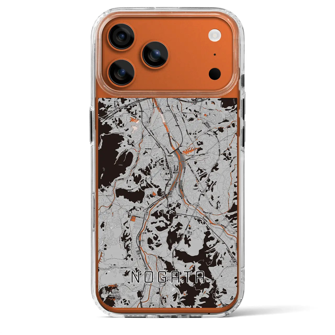 【直方（福岡県）】地図柄iPhoneケース（MagSafeタイプ）