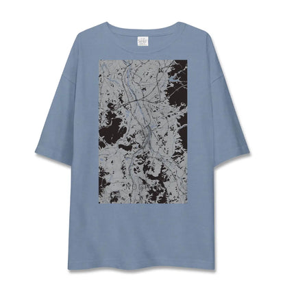 【直方（福岡県）】地図柄ビッグシルエットTシャツ