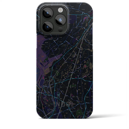 【野木（栃木県）】地図柄iPhoneケース（バックカバータイプ）