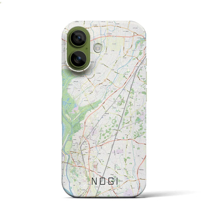 【野木（栃木県）】地図柄iPhoneケース（バックカバータイプ）