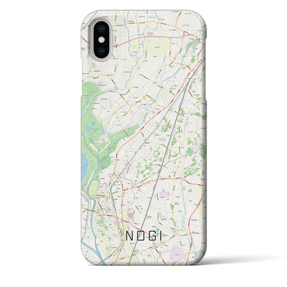 【野木（栃木県）】地図柄iPhoneケース（バックカバータイプ）