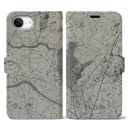 【野木（栃木県）】地図柄iPhoneケース（手帳タイプ）