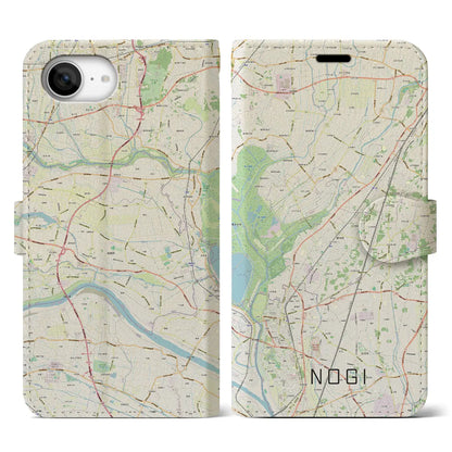 【野木（栃木県）】地図柄iPhoneケース（手帳タイプ）