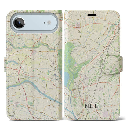 【野木（栃木県）】地図柄iPhoneケース（手帳タイプ）