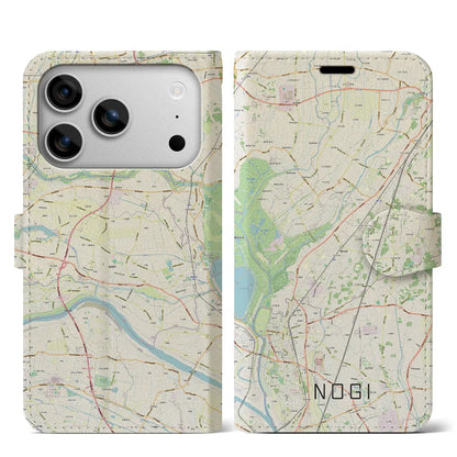 【野木（栃木県）】地図柄iPhoneケース（手帳タイプ）