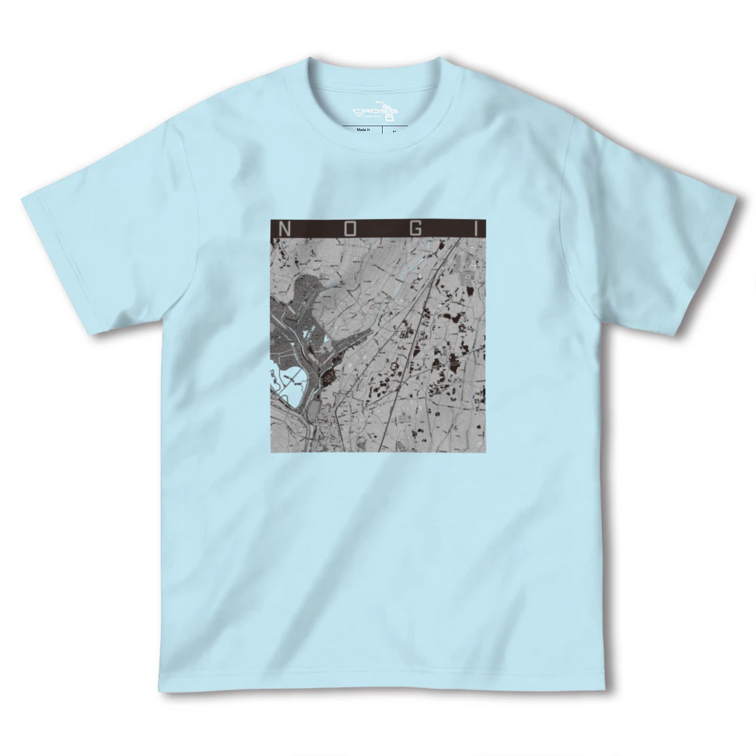 【野木(栃木県)】地図柄ヘビーウェイトTシャツ