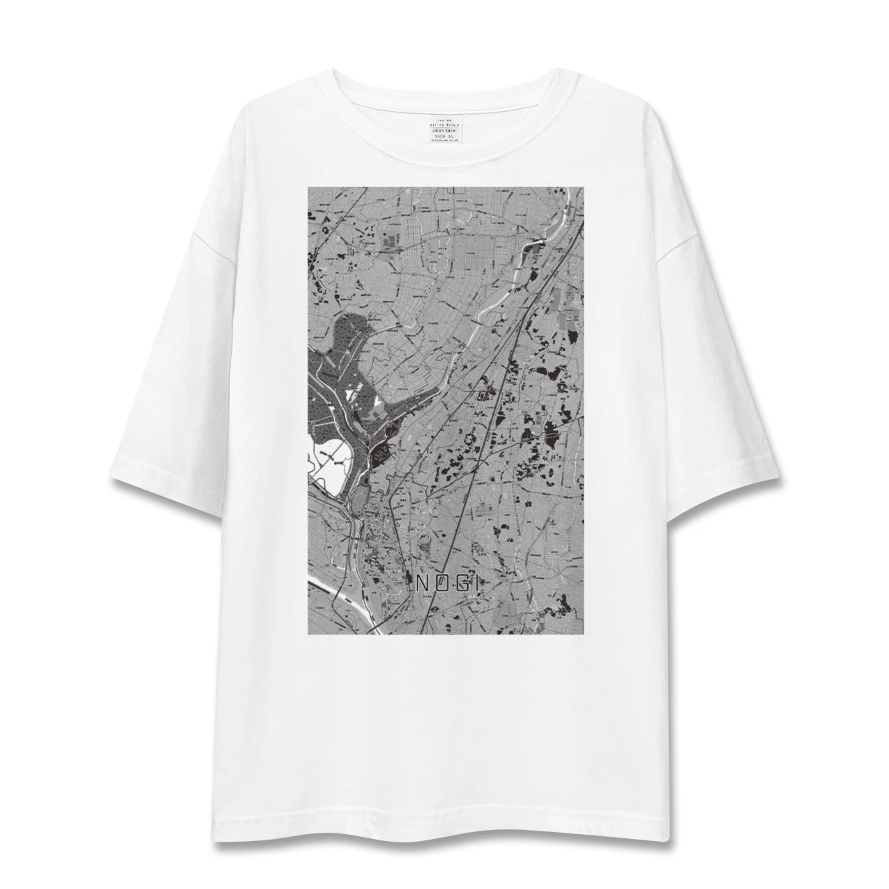 【野木（栃木県）】地図柄ビッグシルエットTシャツ