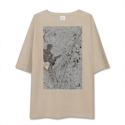 【野木（栃木県）】地図柄ビッグシルエットTシャツ