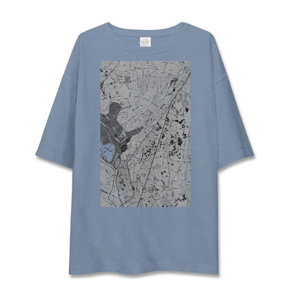 【野木（栃木県）】地図柄ビッグシルエットTシャツ