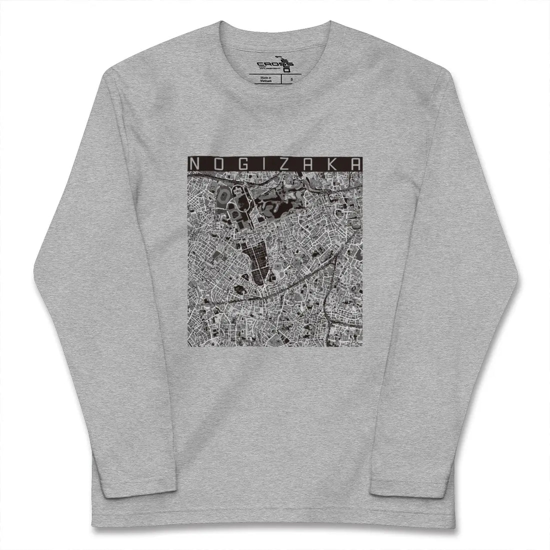 【乃木坂（東京都）】地図柄ロングスリーブTシャツ