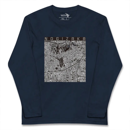 【乃木坂（東京都）】地図柄ロングスリーブTシャツ