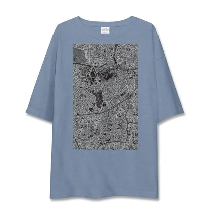 【乃木坂（東京都）】地図柄ビッグシルエットTシャツ
