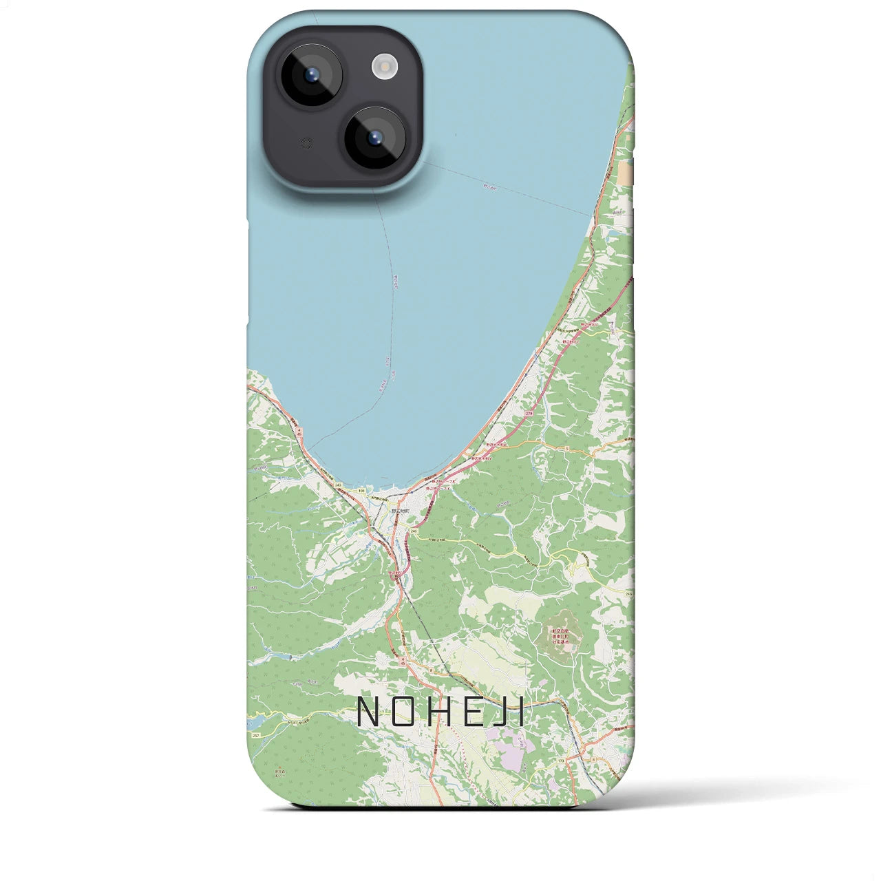 【野辺地（青森県）】地図柄iPhoneケース（バックカバータイプ）