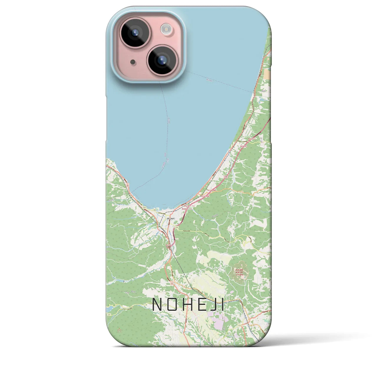 【野辺地（青森県）】地図柄iPhoneケース（バックカバータイプ）