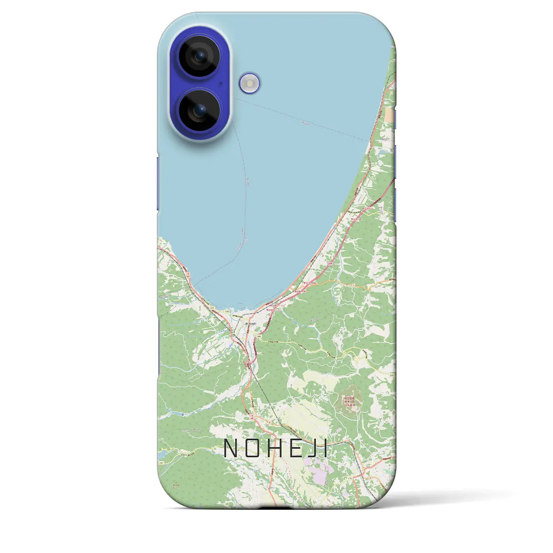 【野辺地(青森県)】地図柄iPhoneケース(バックカバータイプ)ナチュラル・iPhone 16 Pro Max 用